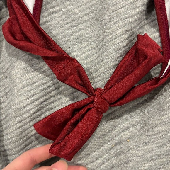 Cup She Red Ruffled One-Piece Swimsuit - Picture 10 of 13